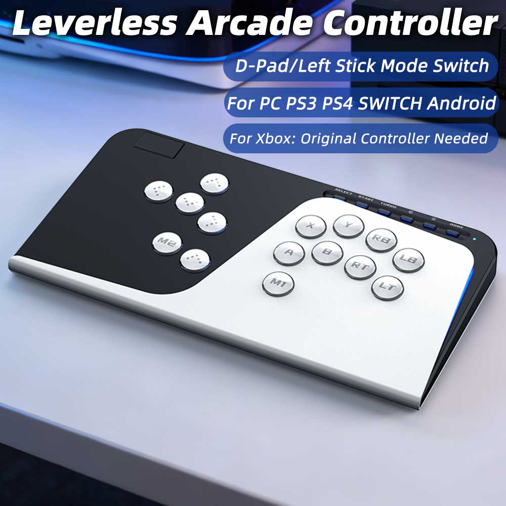 Arcade Stick For Ps5 Pc Switch - Leverloze Arcade Fighting Controller Alle Knoppen