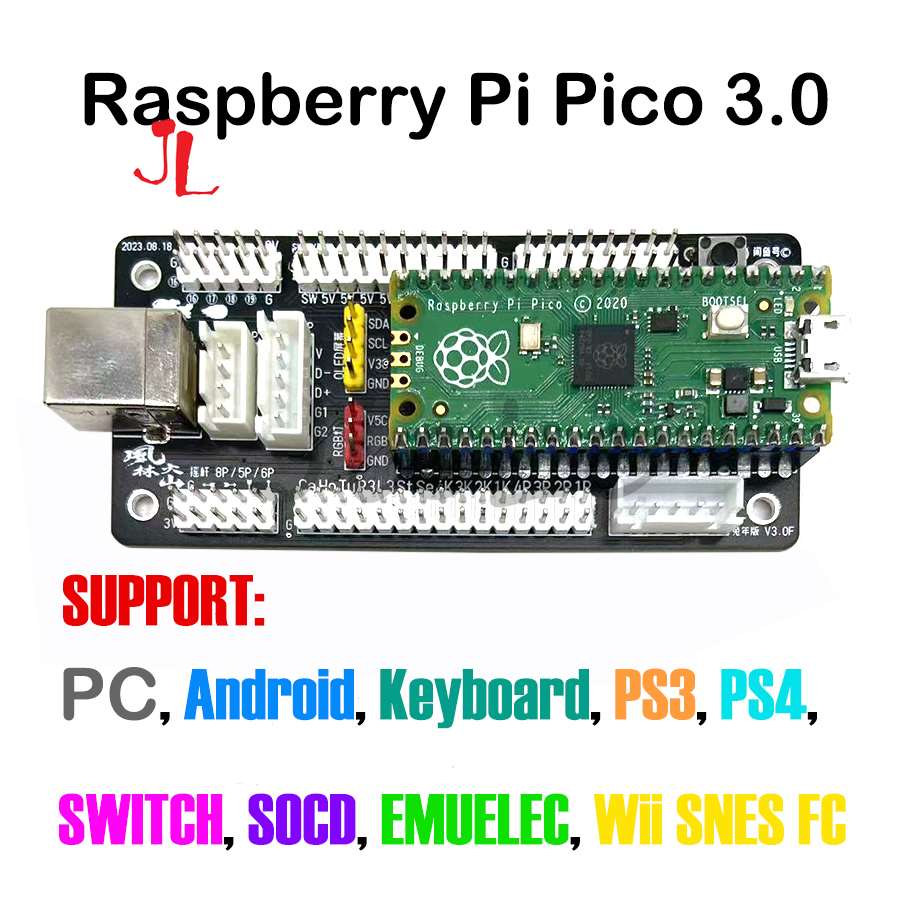 Arcade Encoder Board Zero Delay Usb - Raspberry Pi Pico 2020/2040 Nul Vertraging