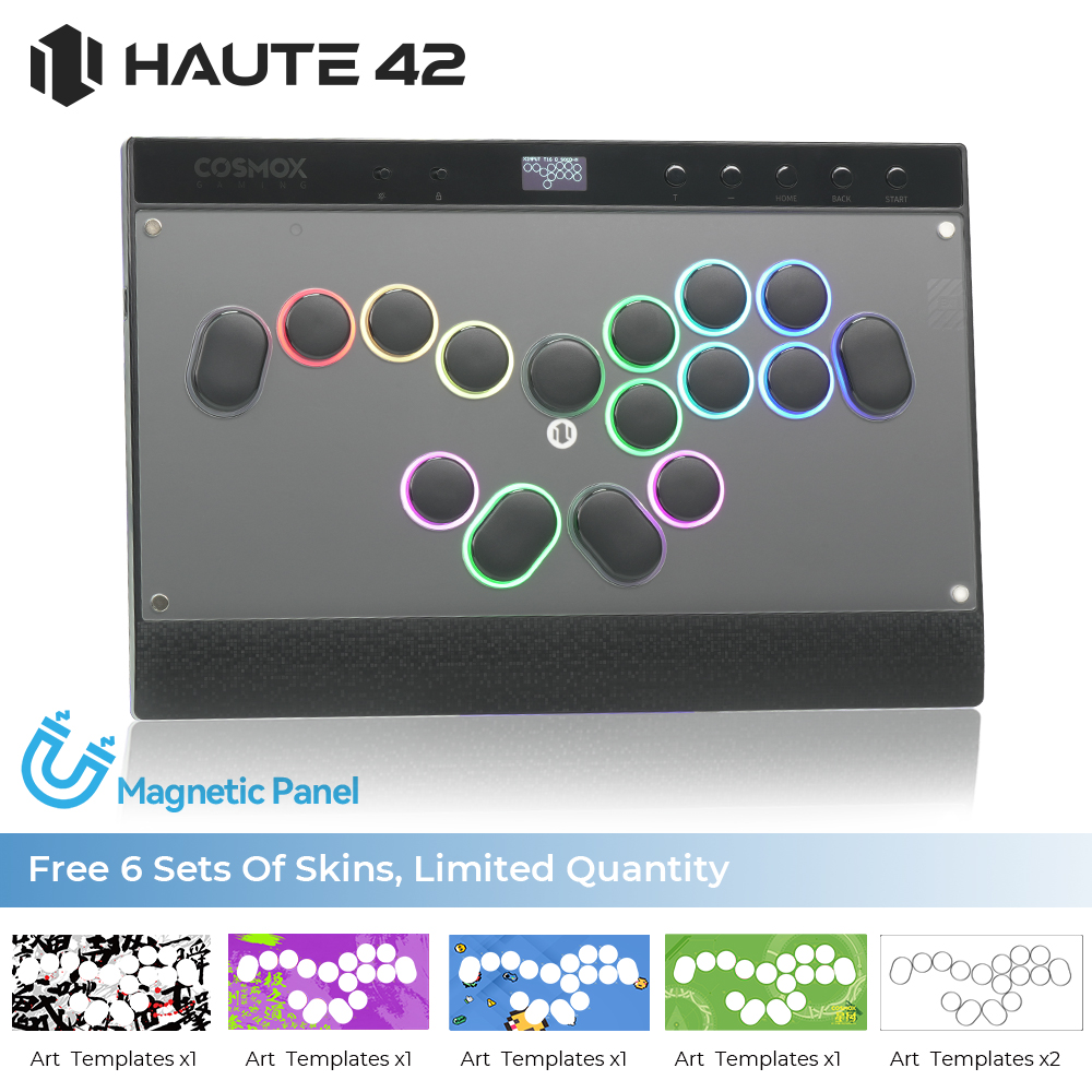 Arcade Stick For Ps5 Pc Switch - Haute42 Magnetische C16-S Leverless Hitbox Controller