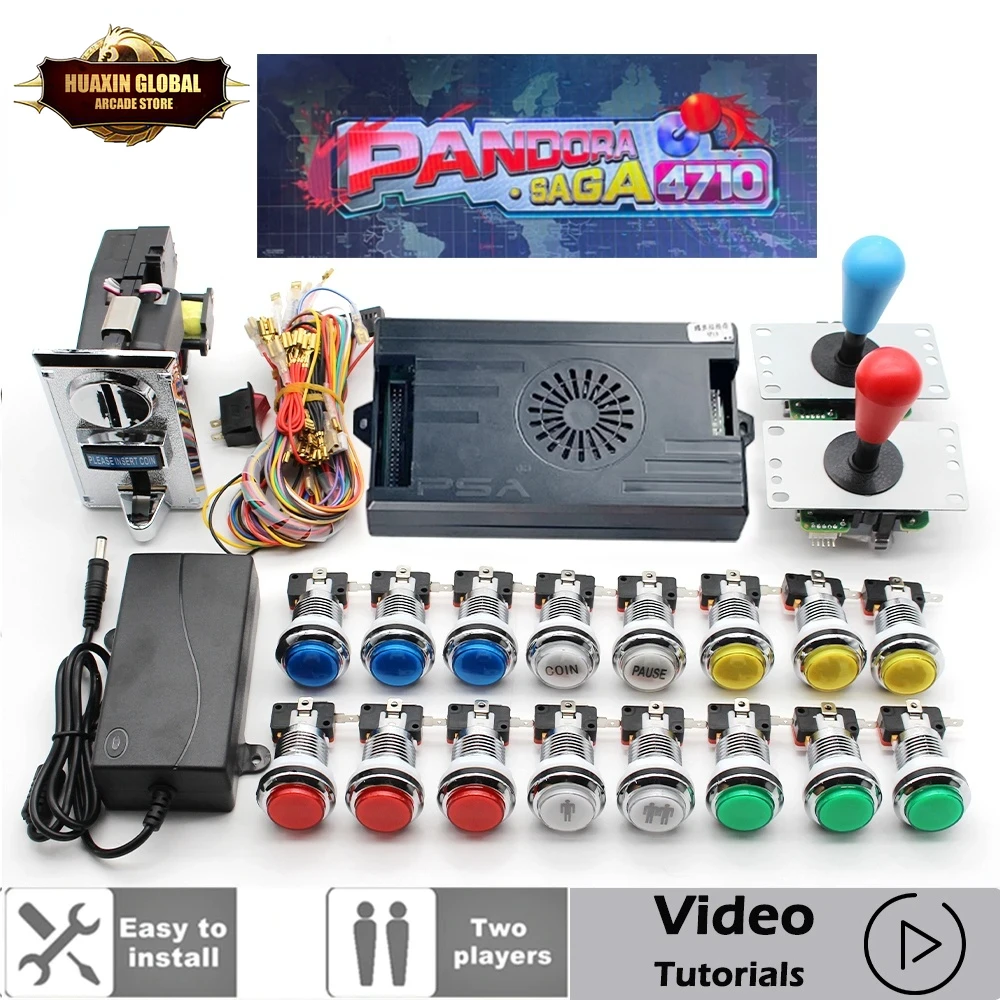 Arcade Cabinet Diy Kit 2 Player - 2 Speler 4710 In 1 Pandora