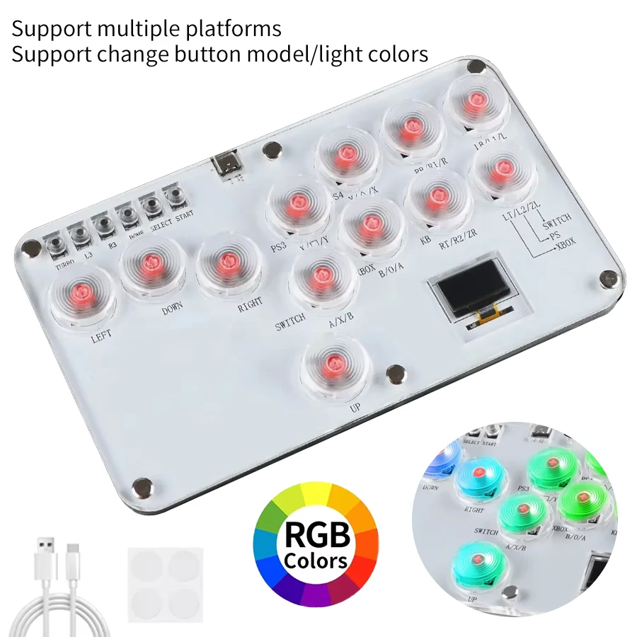 12 toetsen All-Button Arcade F - Arcade Fight Stick Hitbox Leverless recensie en prijs