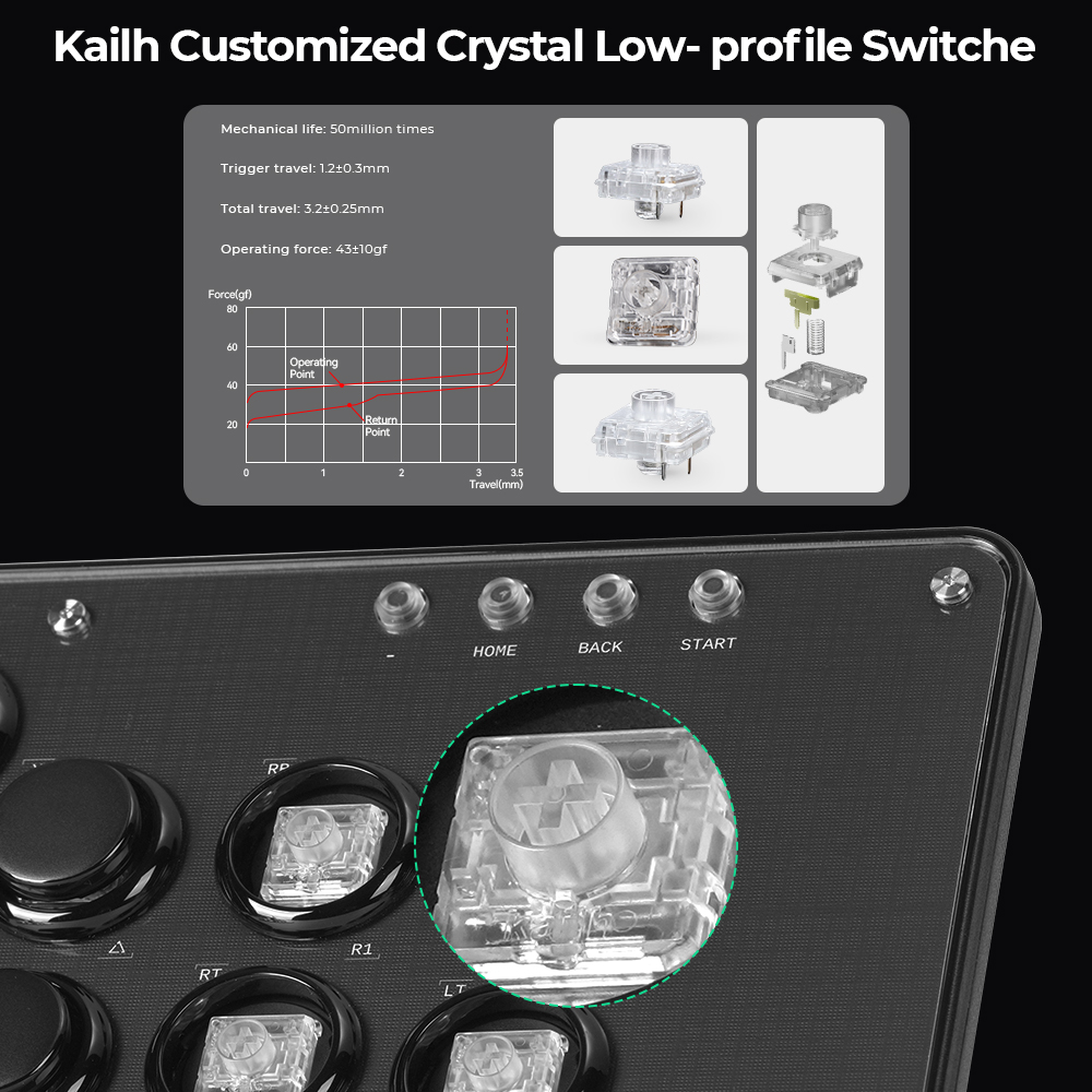 Haute42 Fightstick Arcade Cont - Arcade Fight Stick Hitbox Leverless recensie en prijs