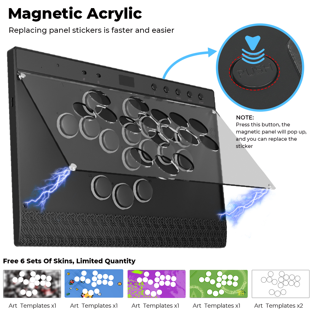 Haute42 C16 Magnetische Leverl - Arcade Fight Stick Hitbox Leverless recensie en prijs