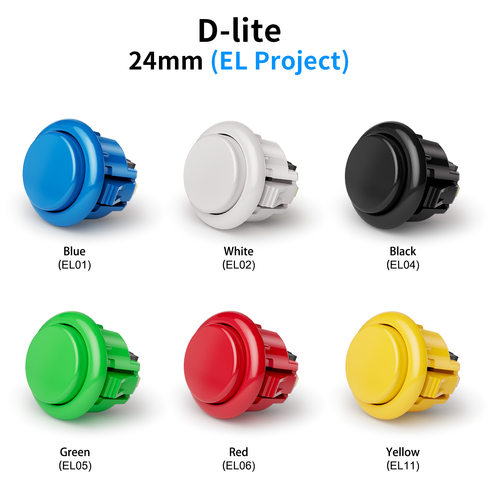 QANBA D-lite Arcade Knoppen Sn - Arcade Buttons 24Mm 30Mm Snap In recensie en prijs