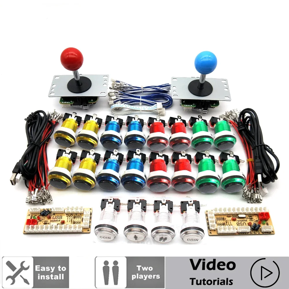 2-speler arcade DIY-kit met 5V - Arcade Cabinet Diy Kit 2 Player recensie en prijs