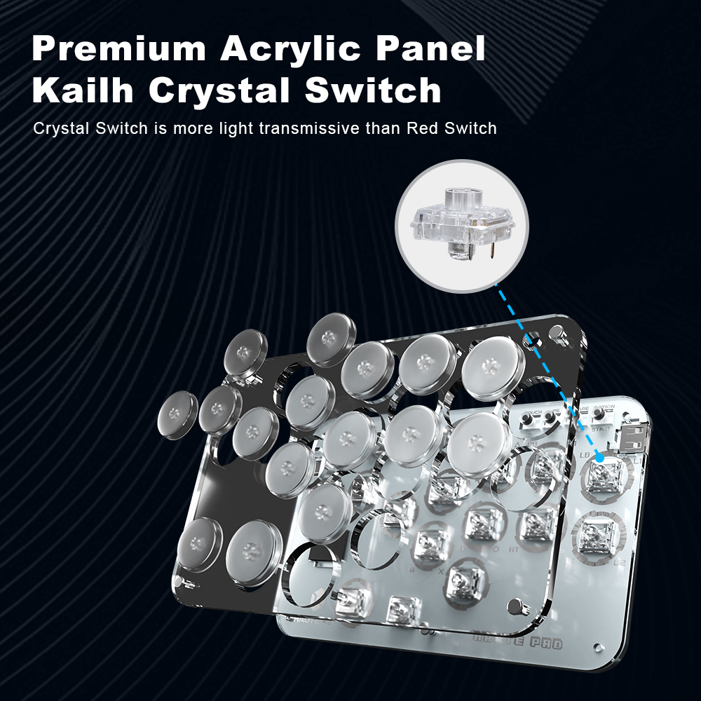 Haute42 Arcade Joystick Hitbox - Arcade Fight Stick Hitbox Leverless recensie en prijs