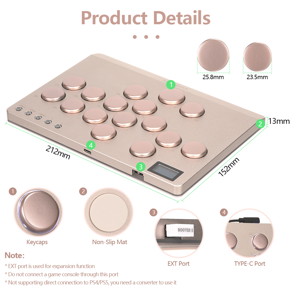 Haute42 Aluminium Alloy Hitbox - Arcade Fight Stick Hitbox Leverless recensie en prijs
