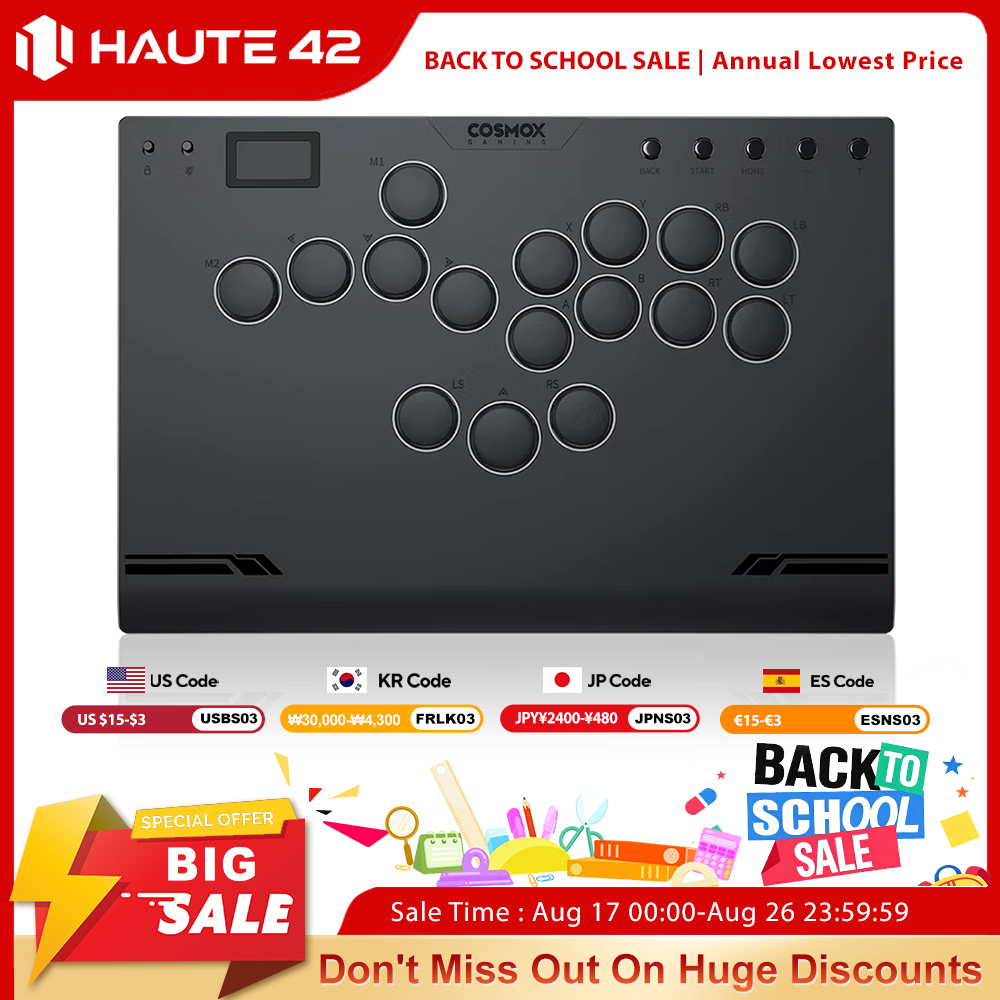 Haute42 M Gen2 Aluminium Alloy - Arcade Fight Stick Hitbox Leverless recensie en prijs