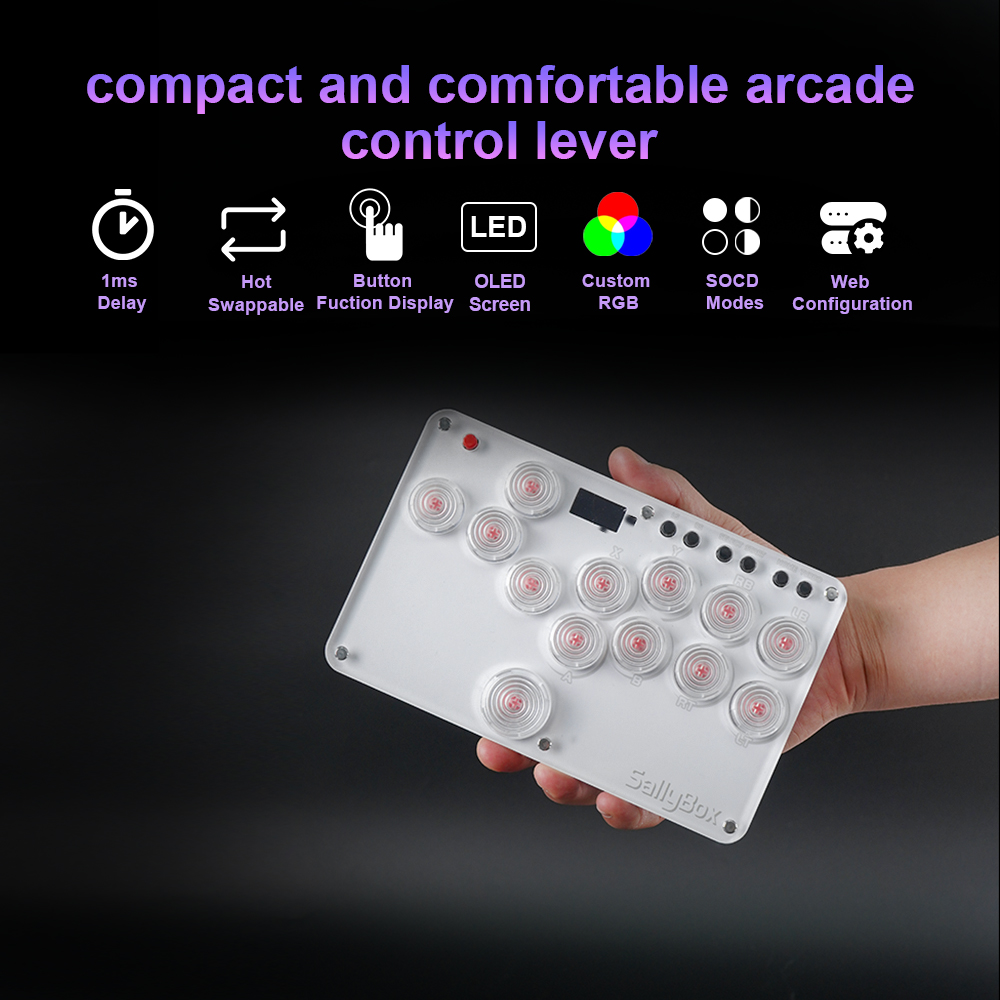 Ticknot Mini Hitbox Socd Vecht - Arcade Fight Stick Hitbox Leverless recensie en prijs
