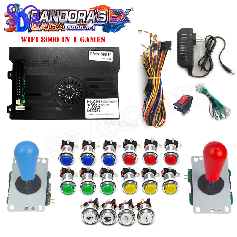 3D Pandora Saga Box EX2 8000 i - Arcade Cabinet Diy Kit 2 Player recensie en prijs