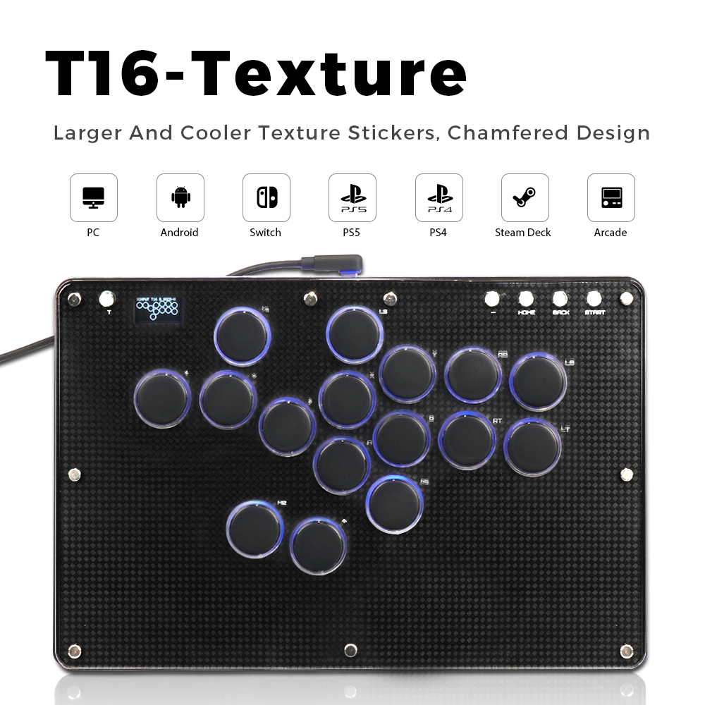 Haute42 T16-Texture Stickloze  - Arcade Stick For Ps5 Pc Switch recensie en prijs