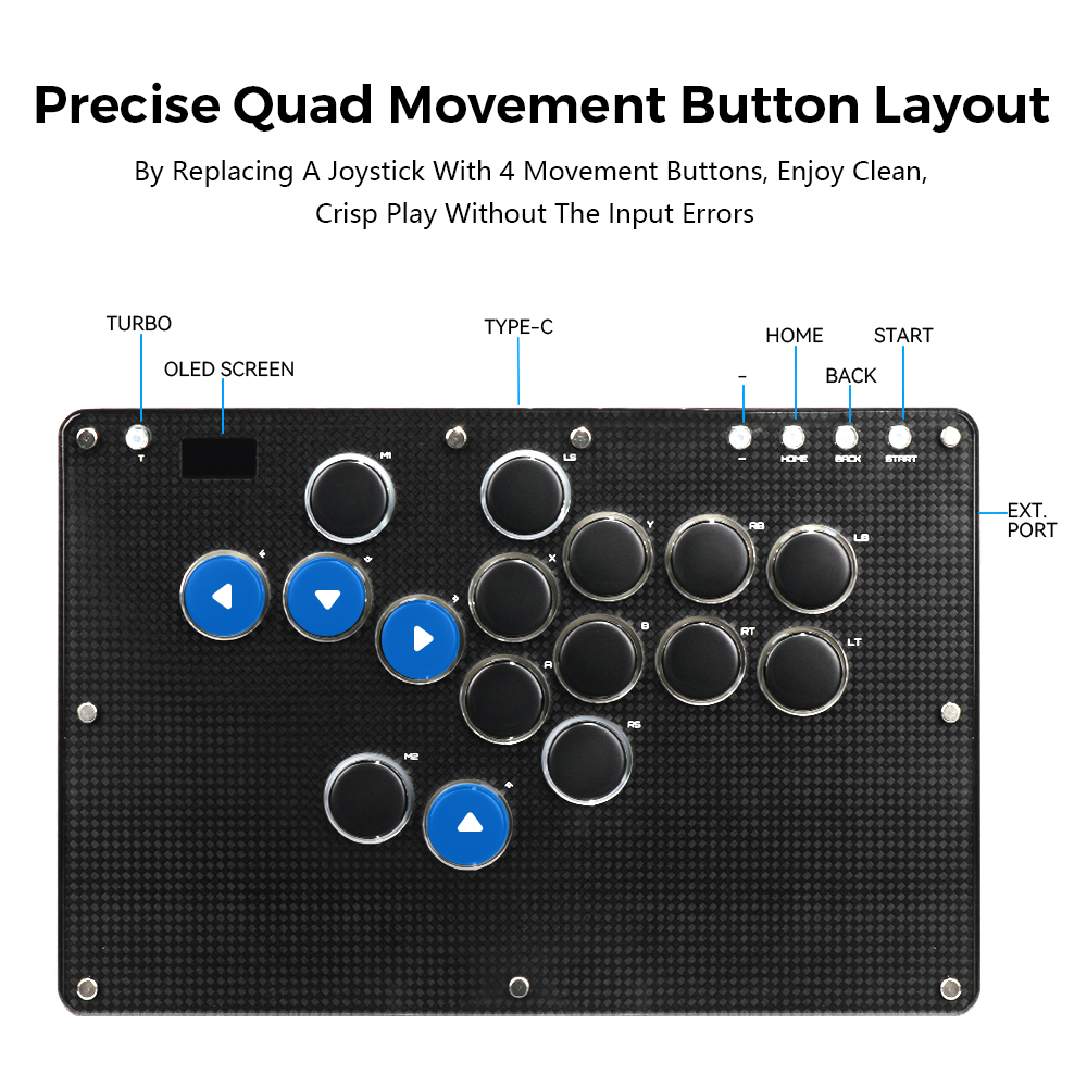 Haute42 T16-Texture Stickloze  - Arcade Stick For Ps5 Pc Switch recensie en prijs